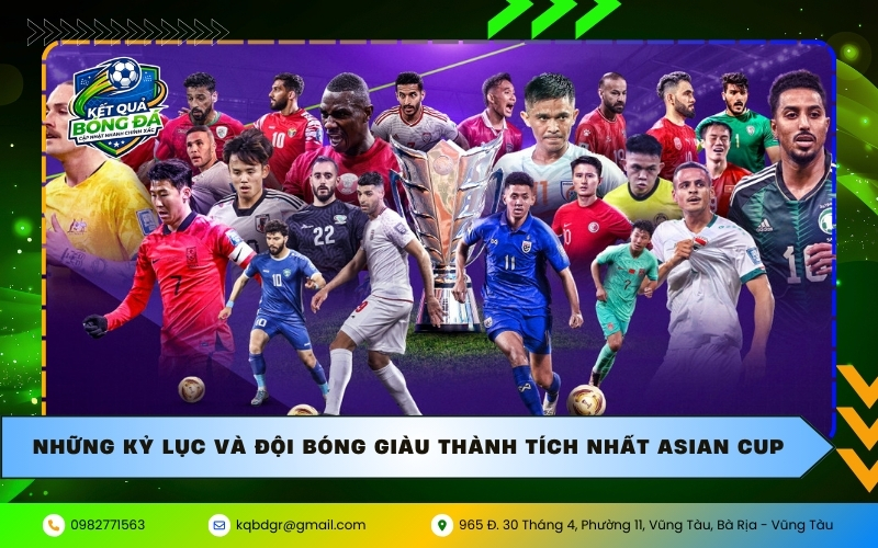 Những kỷ lục và đội bóng giàu thành tích nhất Asian Cup