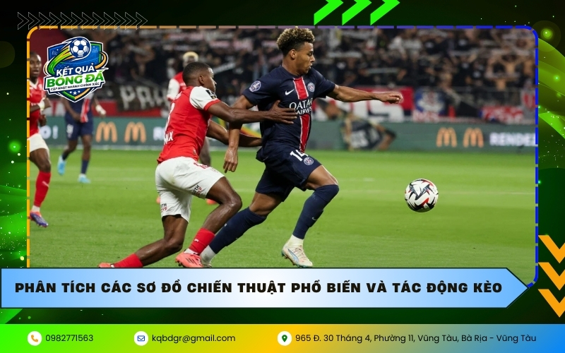 Phân tích các sơ đồ chiến thuật phổ biến và tác động kèo